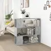 Image de vidaXL Bibliothèque/Séparateur de pièce Gris béton 100x24x94 cm
