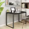 Image de vidaXL Bureau d'ordinateur Noir 110x60x73 cm Bois d’ingénierie