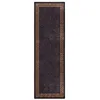 Image de VidaXL Tapis lavable antidérapant 80x300 cm Noir et doré