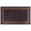 Image de vidaXL Tapis lavable 120x180 cm noir et doré