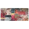 Image de vidaXL Tapis lavable Patchwork 80x300 cm Multicolore