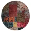 Image de vidaXL Tapis lavable Patchwork  120 cm multicolore