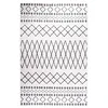 Image de VidaXL Tapis lavable antidérapant 160x230 cm Noir et blanc