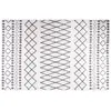 Image de vidaXL Tapis lavable 160x230 cm noir et blanc