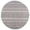 Image de vidaXL Tapis lavable  120 cm noir et blanc