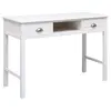 Image de vidaXL Buffet Blanc 108x45x76 cm Bois de Paulownia massif
