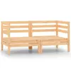 Image de vidaXL Canapés d'angle de jardin 2 pcs Bois de pin massif