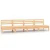 Image de vidaXL Canapés centraux de jardin 4 pcs Bois de pin massif