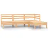 Image de vidaXL Salon de jardin 4 pcs bois massif de pin