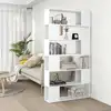 Image de vidaXL Bibliothèque/Séparateur de pièce Blanc 100x24x188 cm