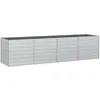 Image de vidaXL Lit surélevé de jardin 320x80x77 cm Acier galvanisé Argenté