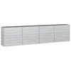 Image de vidaXL Lit surélevé de jardin 320x40x77 cm Acier galvanisé Argenté