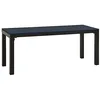 Image de VIDAXL Banc de jardin 110 cm en acier et WPC noir