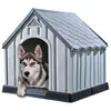 Image de vidaXL Niche pour chiens Gris 92x87x91 cm Plastique