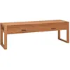 Image de vidaXL Meuble TV 120x40x45 cm Bois de teck solide