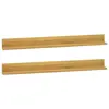 Image de vidaXL Étagères murales 2 pcs 110x10x10 cm Bois de teck massif