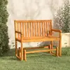 Image de vidaXL Balancelle de jardin 110 cm Bois d'acacia solide
