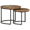Image de vidaXL Tables gigognes 2 pcs Bois de récupération massif
