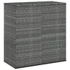 Image de vidaXL Boîte à coussins de jardin Résine tressée 100x49x103,5 cm Gris