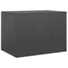 Image de vidaXL Boîte à coussins de jardin Résine tressée 145x100x103 cm Noir