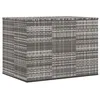 Image de vidaXL Boîte à coussins de jardin Résine tressée 145x100x103 cm Gris