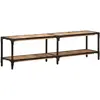 Image de vidaXL Meuble TV 150x30x41 cm bois massif de manguier