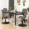 Image de vidaXL Chaises à manger pivotantes lot de 4 Gris clair Velours