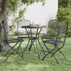 Image de vidaXL Chaises pliables jardin lot de 4 Maille métallique Anthracite