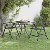 Image de vidaXL Chaises pliables jardin lot de 2 Maille métallique Anthracite