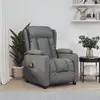 Image de vidaXL Fauteuil de massage Gris foncé Tissu