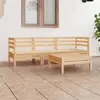 Image de vidaXL Salon de jardin 4 pcs Bois de pin massif