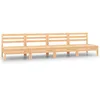 Image de vidaXL Salon de jardin 4 pcs Bois de pin massif
