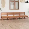 Image de vidaXL Salon de jardin 4 pcs Marron miel Bois de pin massif