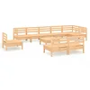 Image de vidaXL Salon de jardin 10 pcs Bois de pin massif
