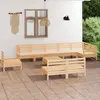 Image de vidaXL Salon de jardin 10 pcs Bois de pin massif