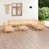 Image de vidaXL Salon de jardin 10 pcs Bois de pin massif