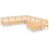Image de vidaXL Salon de jardin 8 pcs Bois de pin massif