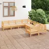 Image de vidaXL Salon de jardin 8 pcs Bois de pin massif