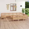 Image de vidaXL Salon de jardin 12 pcs Bois de pin massif