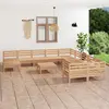 Image de vidaXL Salon de jardin 12 pcs Bois de pin massif