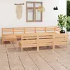 Image de vidaXL Salon de jardin 10 pcs Bois de pin massif