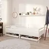 Image de vidaXL Lit de jour sans matelas avec tiroirs 90x200 cm blanc