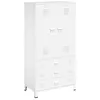 Image de vidaXL Garde-robe Blanc 90x50x180 cm Métal