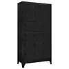 Image de vidaXL Armoire à casiers Noir 90x40x180 cm Acier