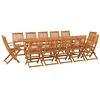 Image de vidaXL Ensemble à manger de jardin 13 pcs 280x90x75 cm bois d'acacia