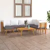 Image de vidaXL Salon de jardin 8 pcs avec coussins Bois d'acacia solide