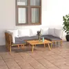 Image de vidaXL Salon de jardin 7 pcs avec coussins Bois d'acacia solide