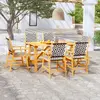Image de vidaXL Ensemble à manger de jardin 7 pcs Bois d'acacia solide