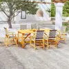 Image de vidaXL Ensemble à manger de jardin 7 pcs Bois d'acacia solide