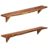 Image de vidaXL Wandschappen 2 st 110x20x18 cm massief acaciahout